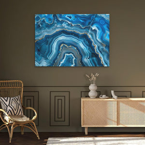 Blue Mineral - Luxury Wall Art