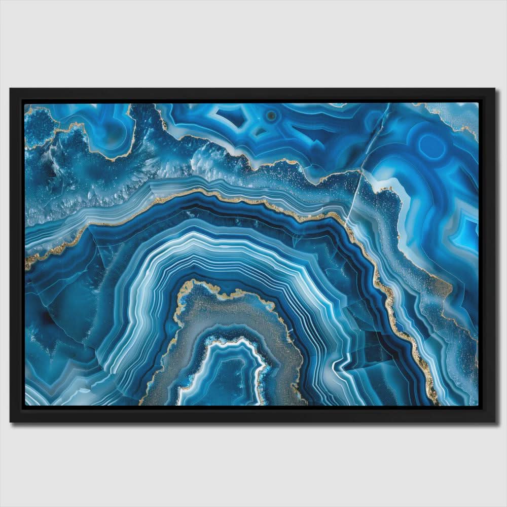 Blue Mineral - Crystal Art