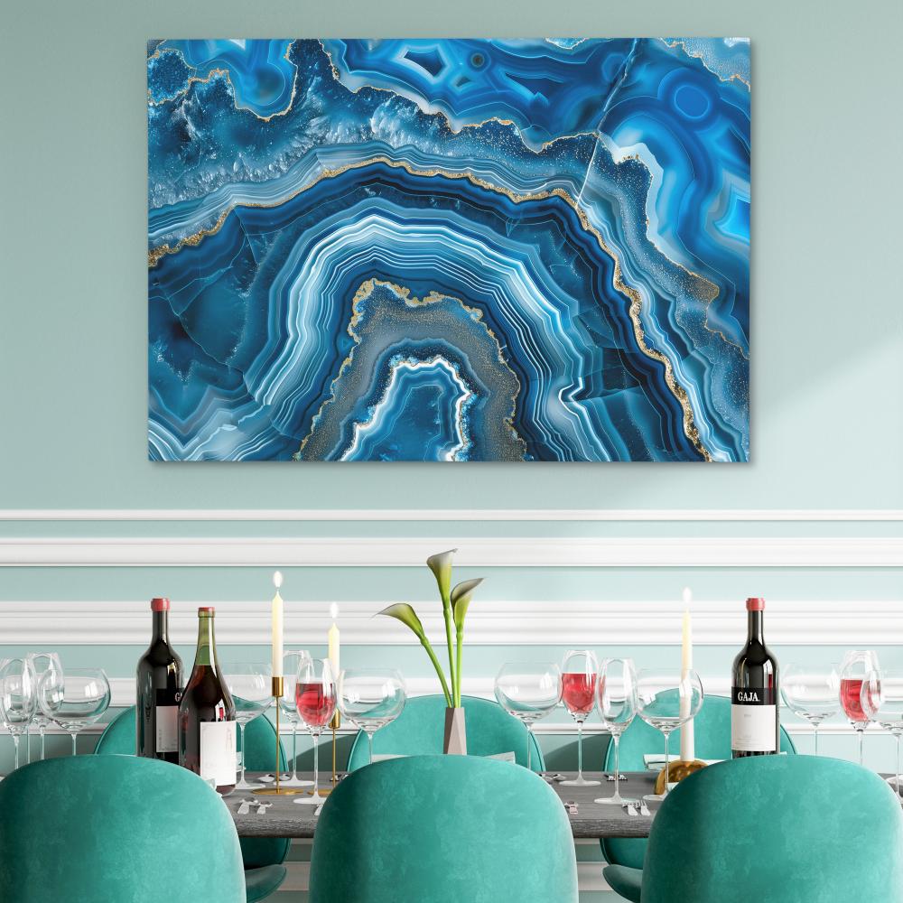 Blue Mineral - Luxury Wall Art