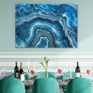 Blue Mineral - Luxury Wall Art