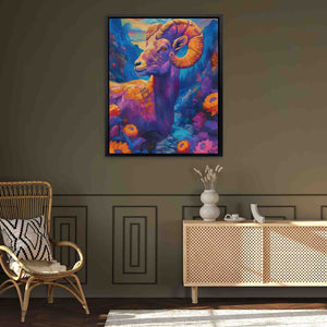 Blue Mountain Ram - Luxury Wall Art