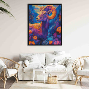 Blue Mountain Ram - Luxury Wall Art