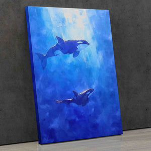 Blue Orcas - Luxury Wall Art