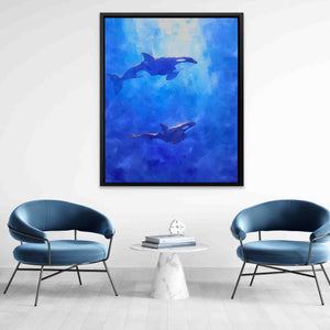 Blue Orcas - Luxury Wall Art