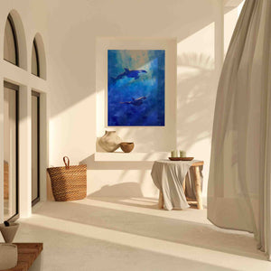 Blue Orcas - Luxury Wall Art