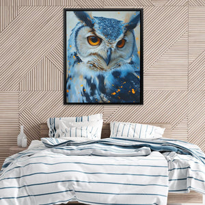 Blue Owl - Luxury Wall Art