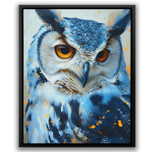 Blue Owl - Luxury Wall Art