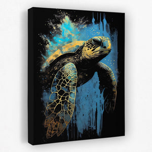 Blue Sea Turtle - Luxury Wall Art