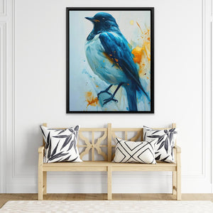 Blue Sparrow - Luxury Wall Art