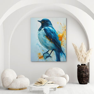 Blue Sparrow - Luxury Wall Art