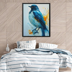 Blue Sparrow - Luxury Wall Art