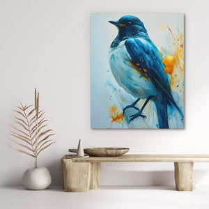 Blue Sparrow - Luxury Wall Art