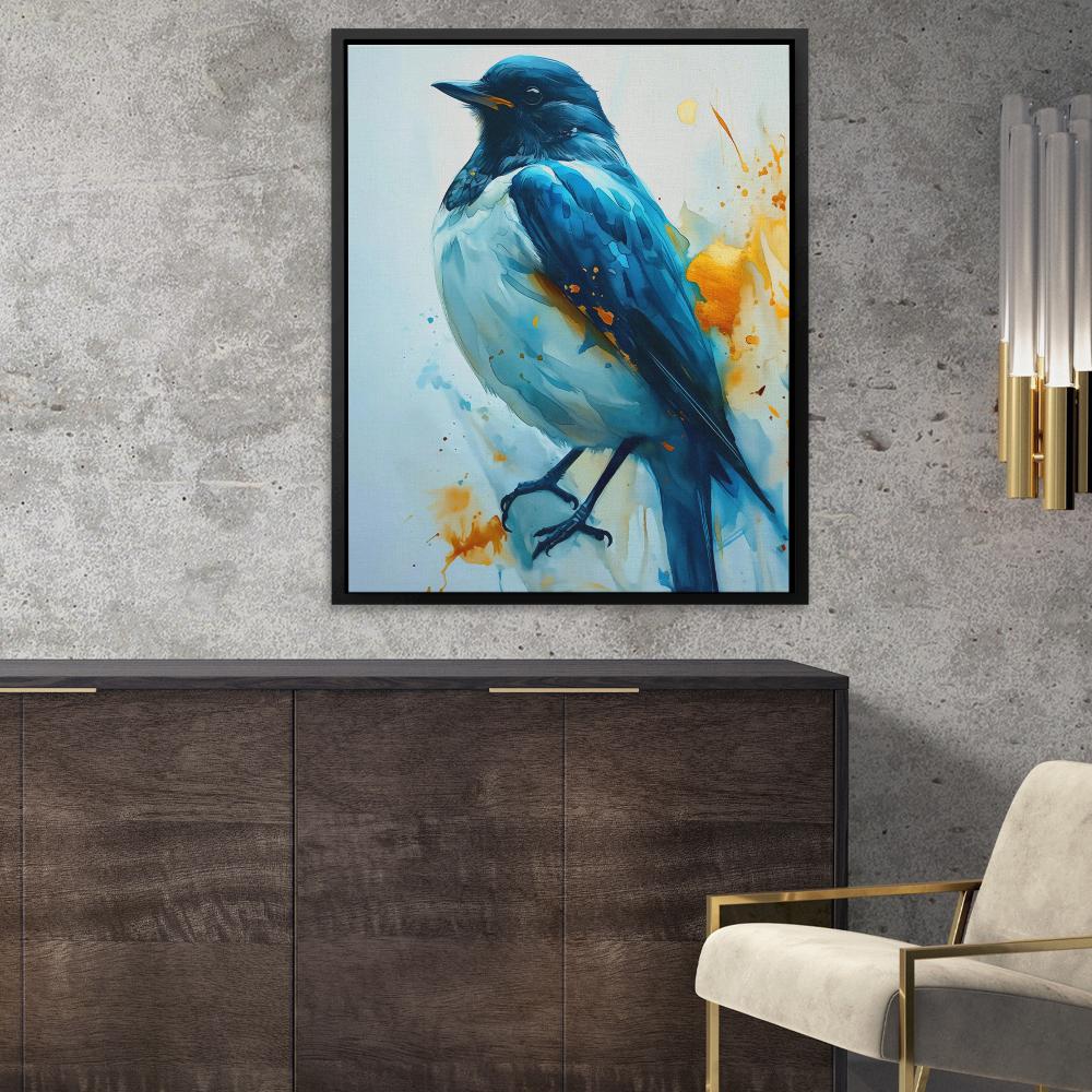 Blue Sparrow - Luxury Wall Art