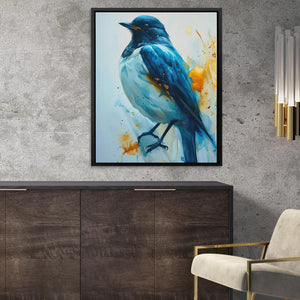 Blue Sparrow - Luxury Wall Art