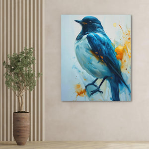 Blue Sparrow - Luxury Wall Art