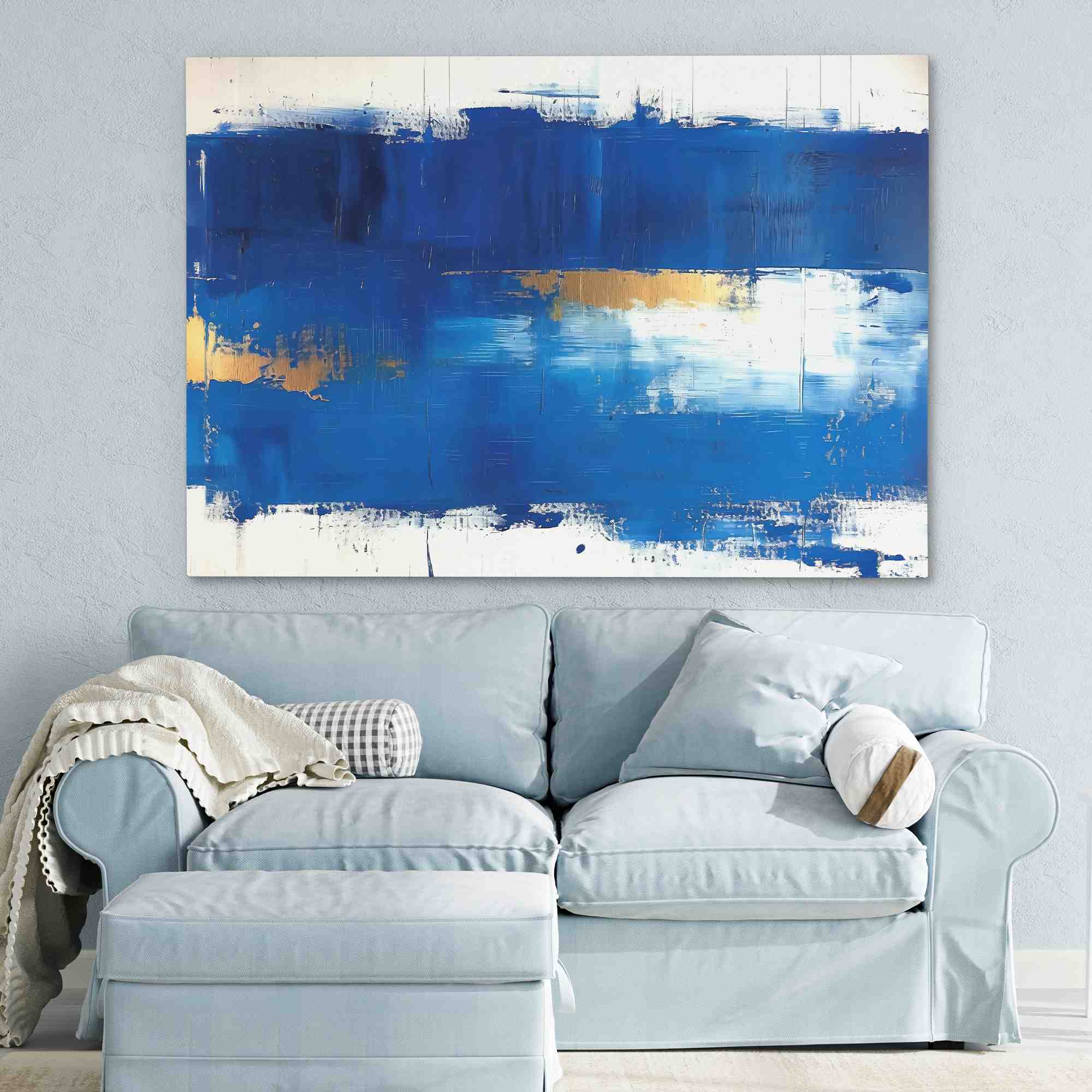 Blue Stroke - Luxury Wall Art