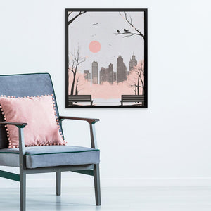Blush Skyline - Luxury Wall Art
