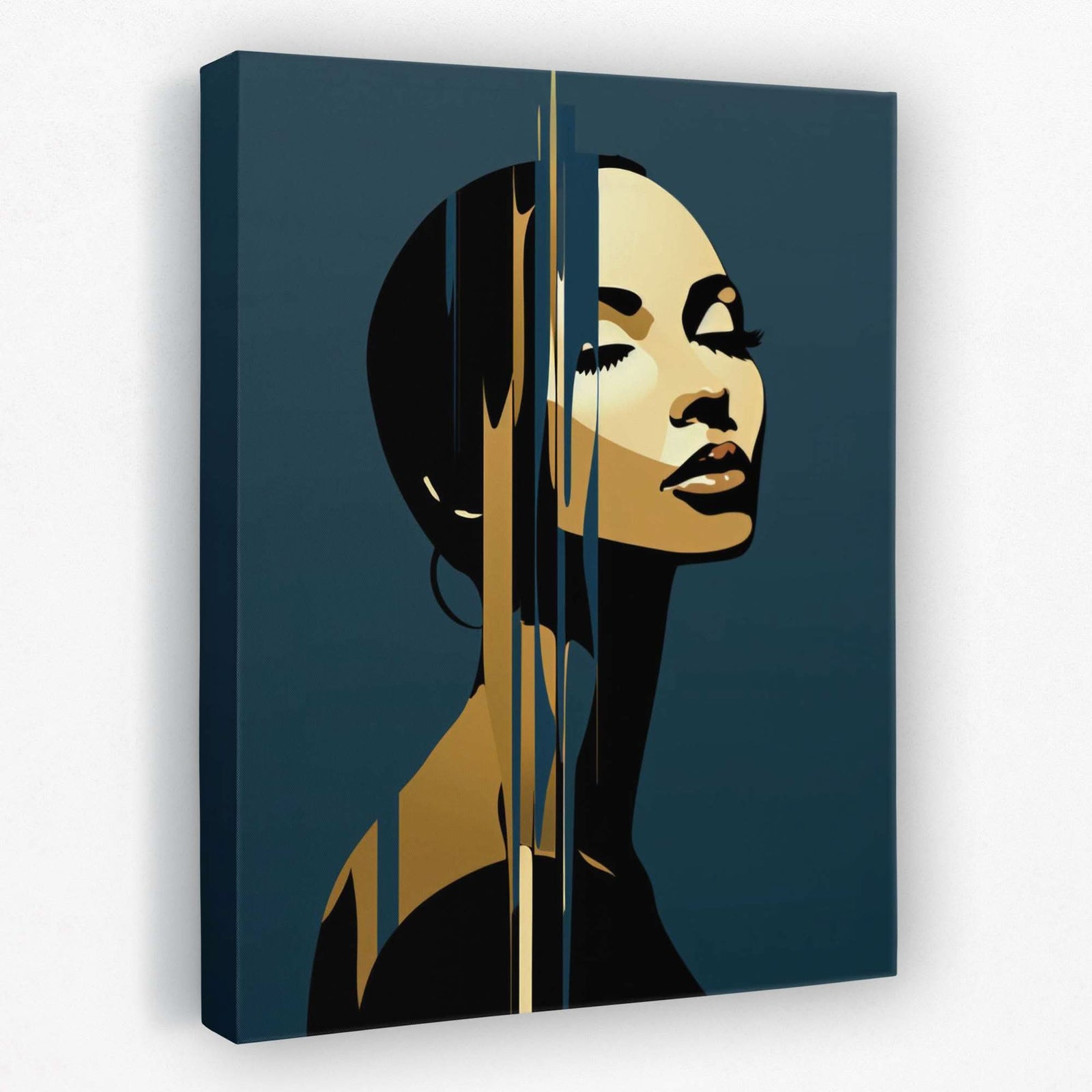 Bold Feminine Beauty - Female Canvas Wall Art