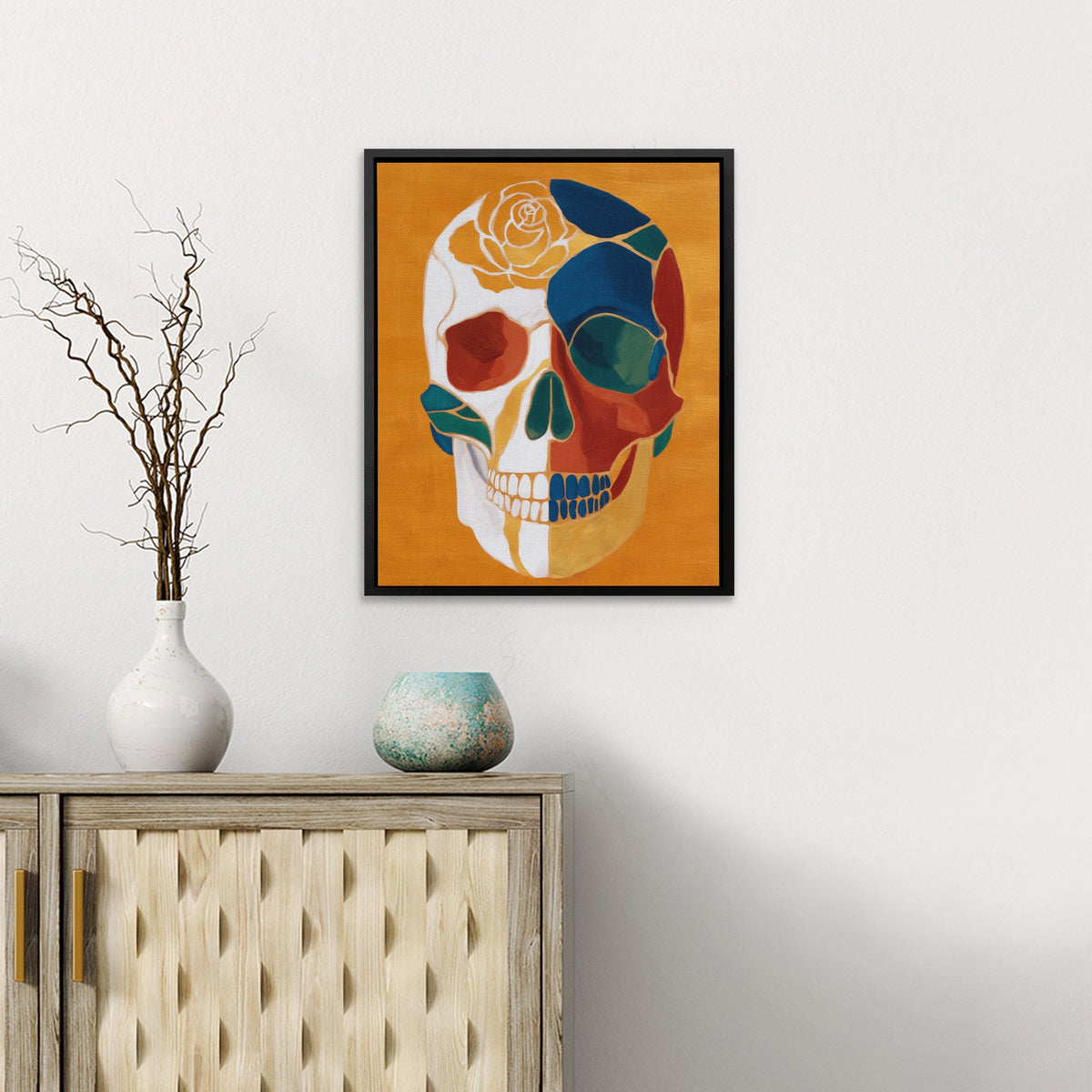 Bone Rose Celebration - Luxury Wall Art