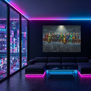 Bones Metropolitan Throne — Bones Metropolitan Throne Blue Pink Neon Room Land 50