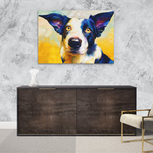 Border Collie Dusk - Luxury Wall Art