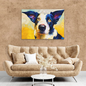 Border Collie Dusk - Luxury Wall Art
