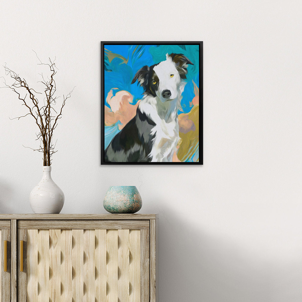 Border Collie Whirlwind - Luxury Wall Art