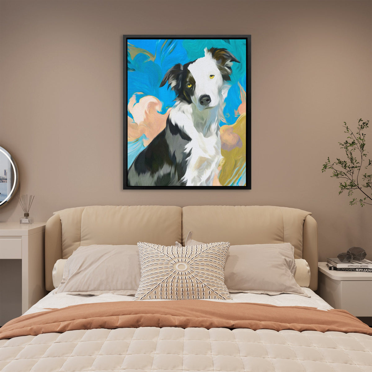 Border Collie Whirlwind - Luxury Wall Art