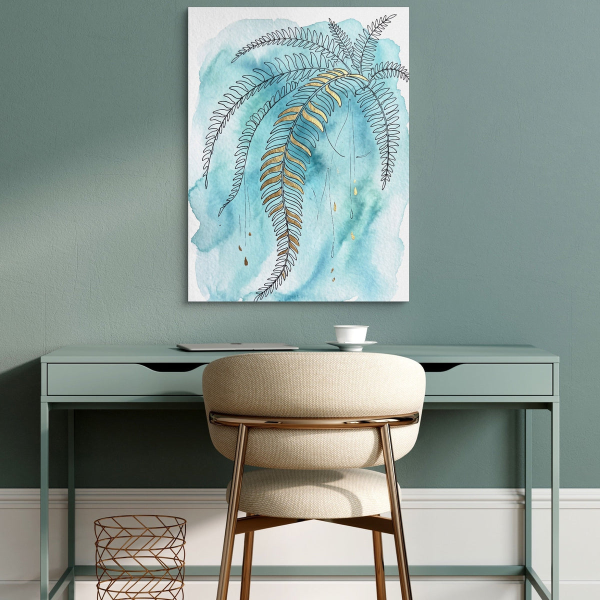 Boston Fern Cascade - Luxury Wall Art