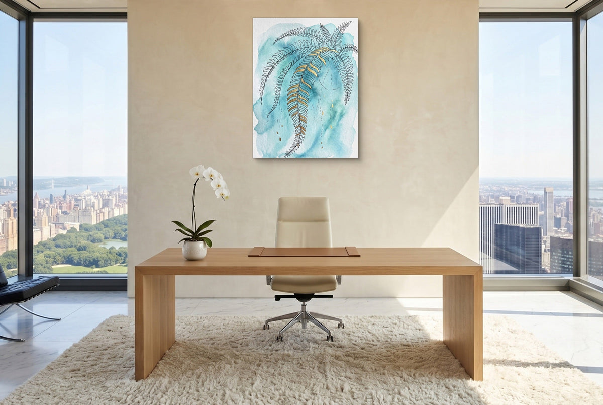 Boston Fern Cascade - Luxury Wall Art
