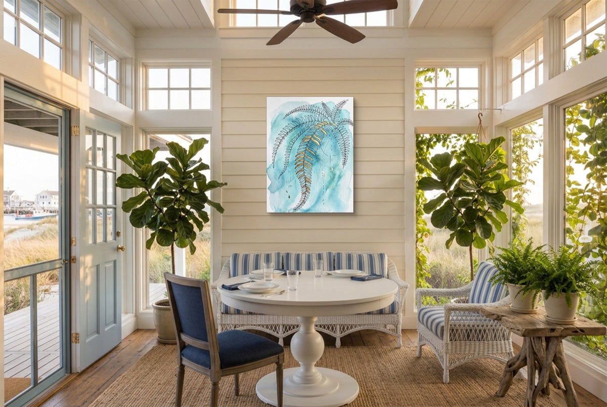 Boston Fern Cascade - Luxury Wall Art