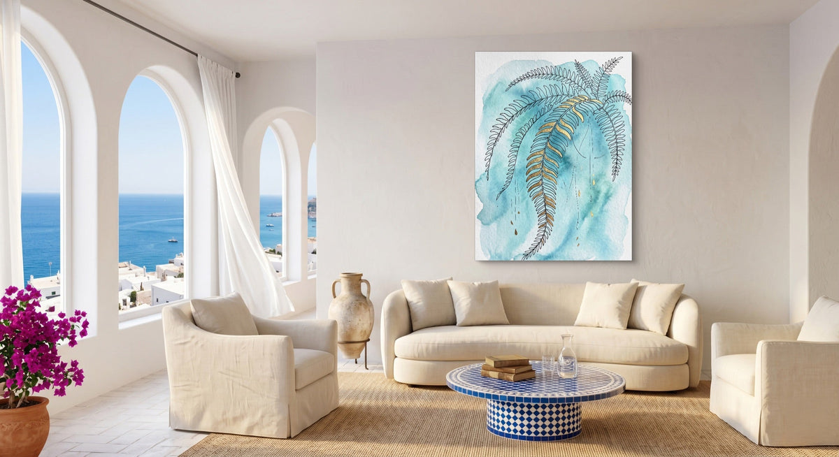 Boston Fern Cascade - Luxury Wall Art