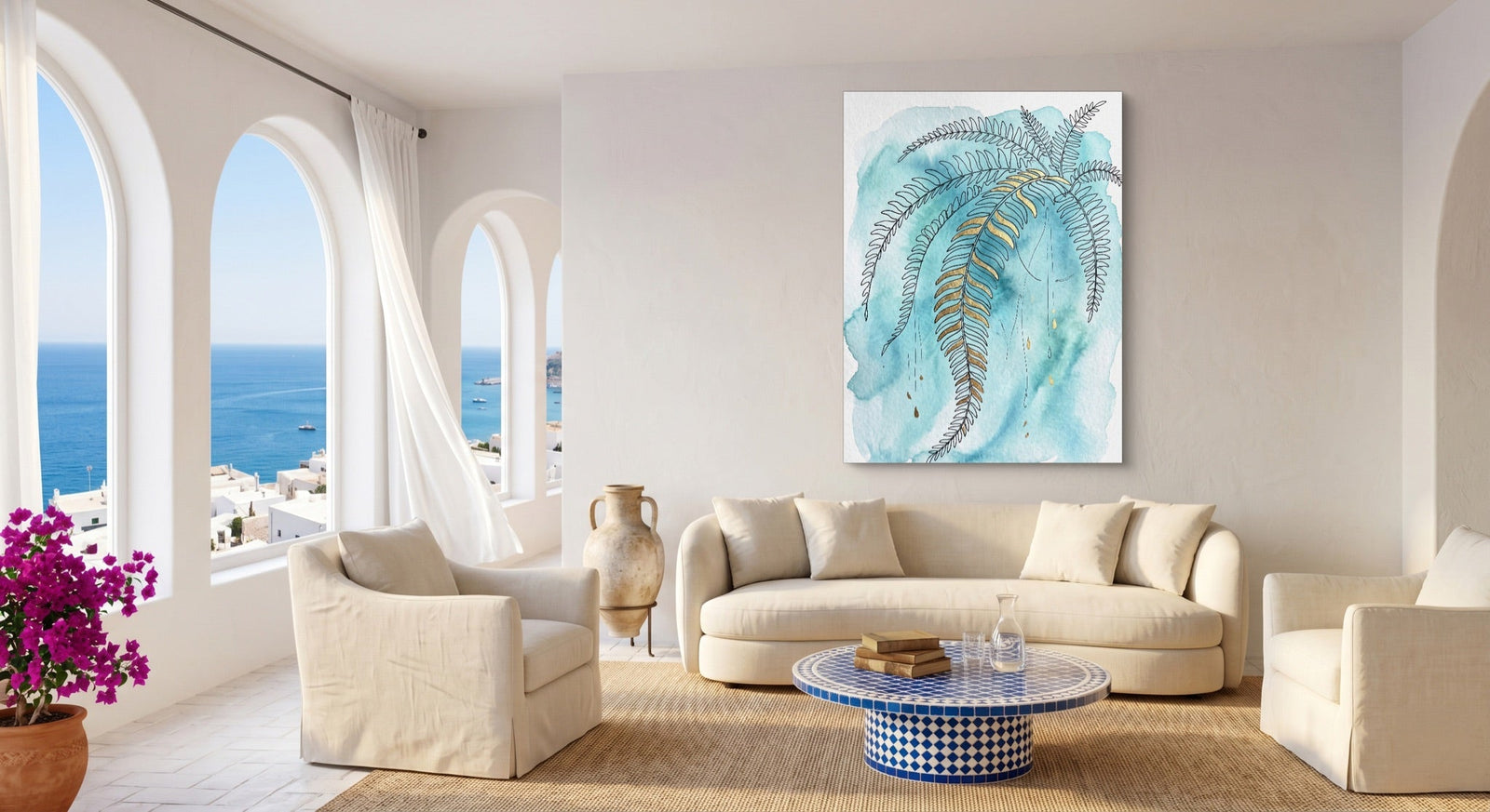 Boston Fern Cascade - Luxury Wall Art