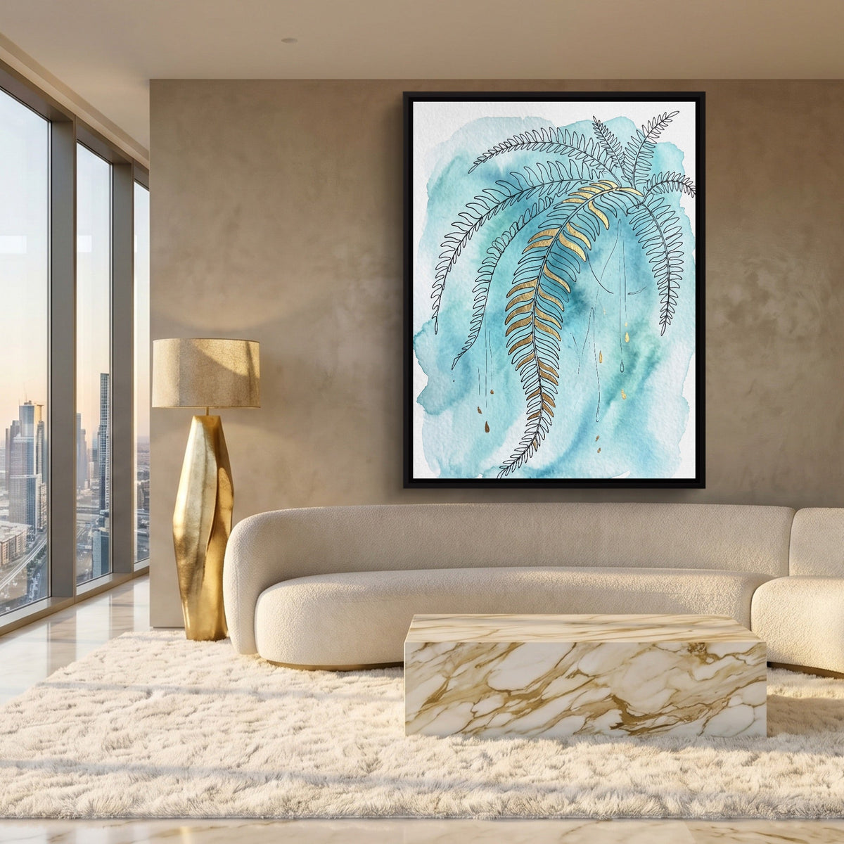 Boston Fern Cascade - Luxury Wall Art