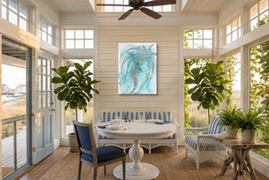 Boston Fern Cascade — boston fern cascade sunroom with furniture 1port flush print