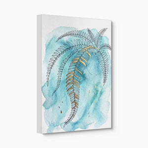 Boston Fern Cascade — boston fern cascade angled flush print