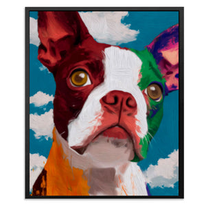 Boston Terrier Kaleidoscope - Luxury Wall Art