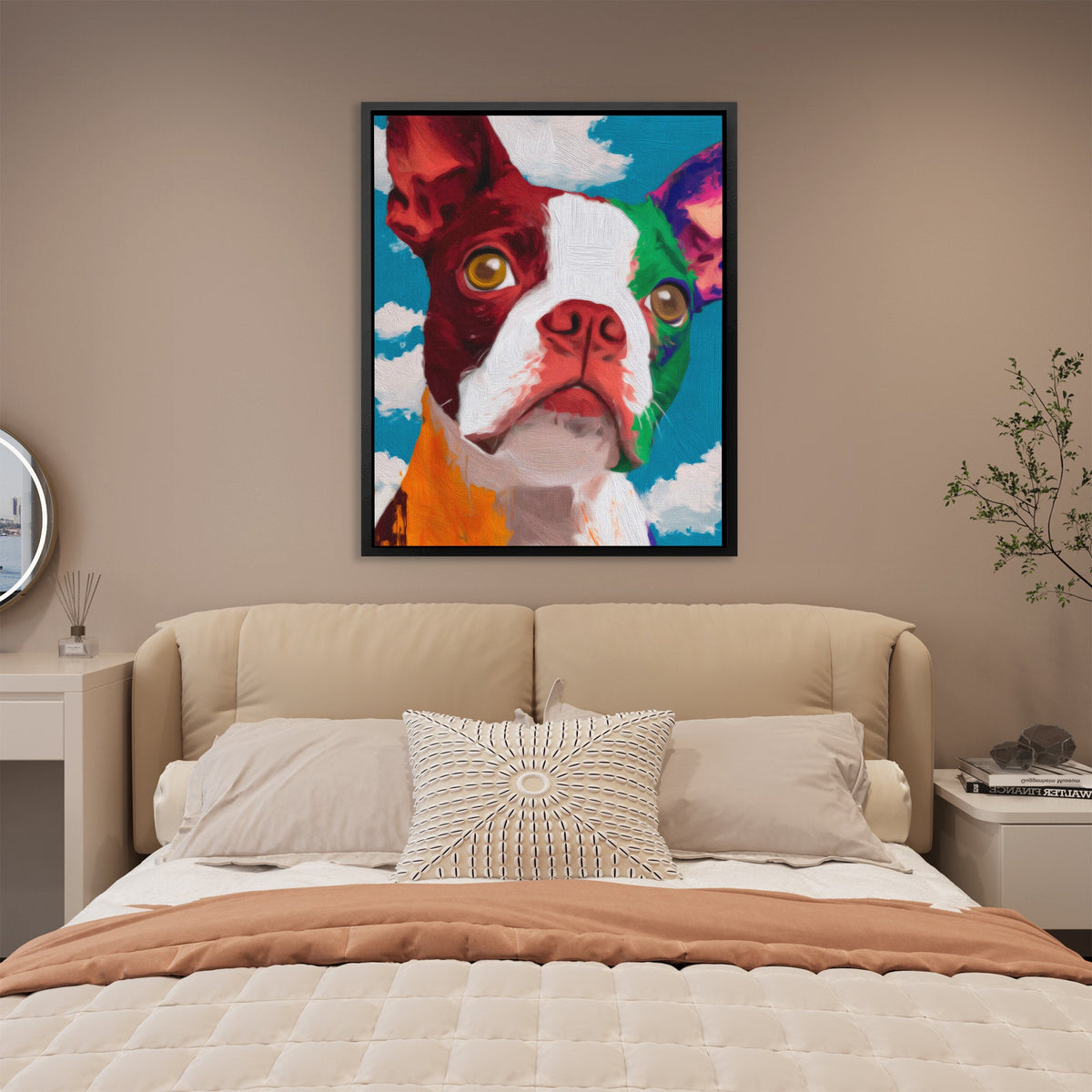 Boston Terrier Kaleidoscope - Luxury Wall Art