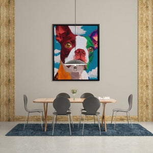 Boston Terrier Kaleidoscope - Luxury Wall Art