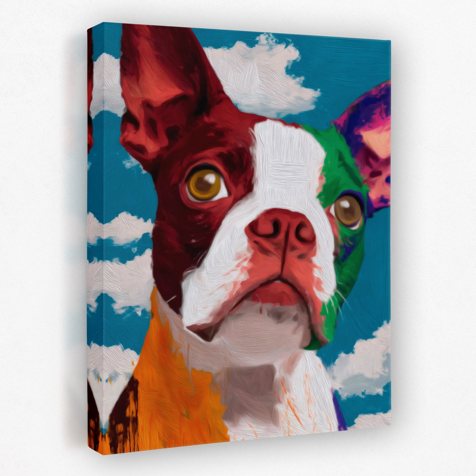 Boston Terrier Kaleidoscope - Luxury Wall Art