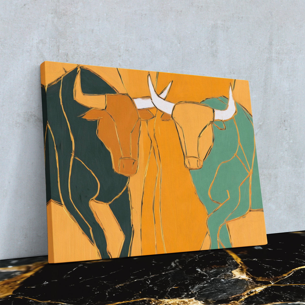 Bovine Celebration Trio - Luxury Wall Art