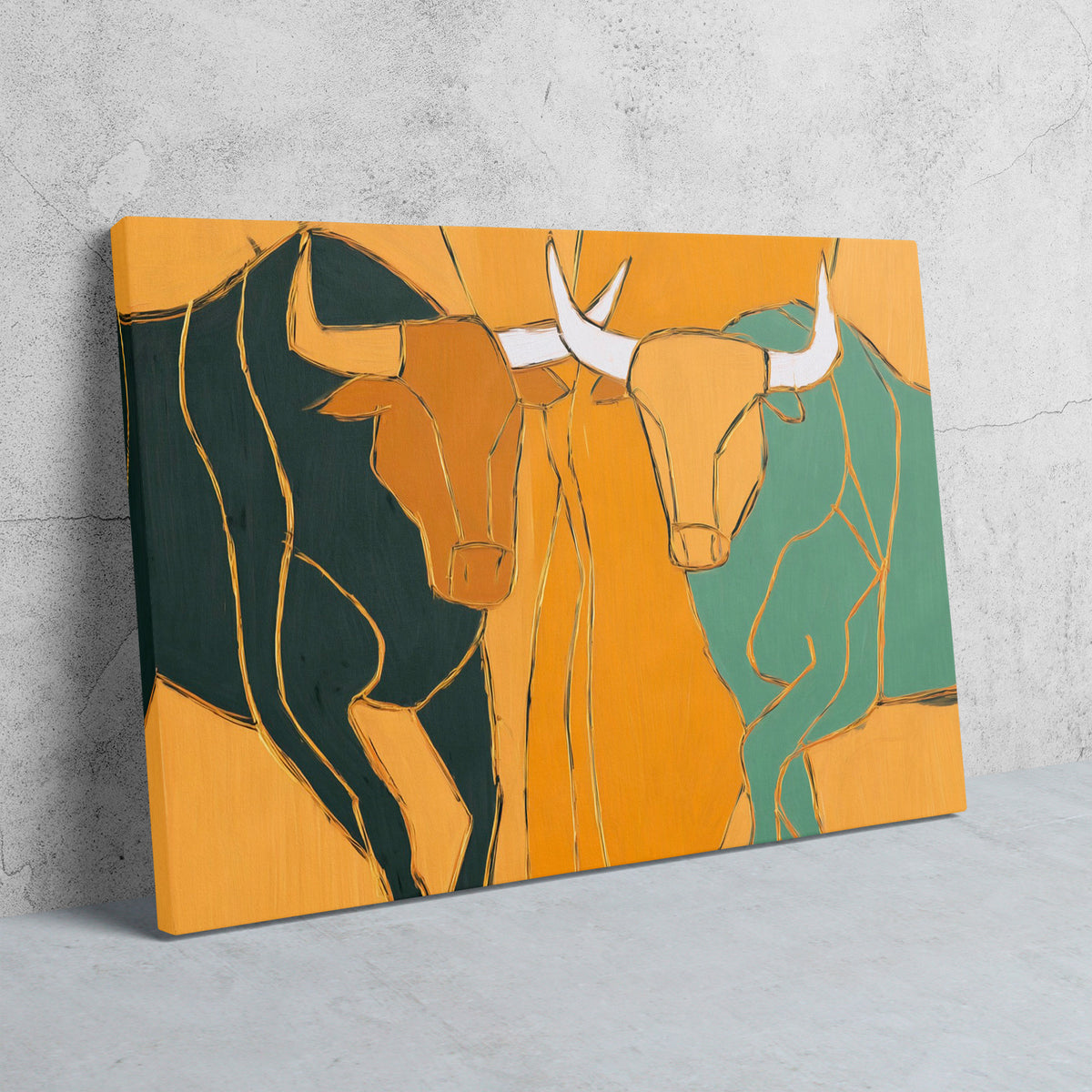 Bovine Celebration Trio - Luxury Wall Art