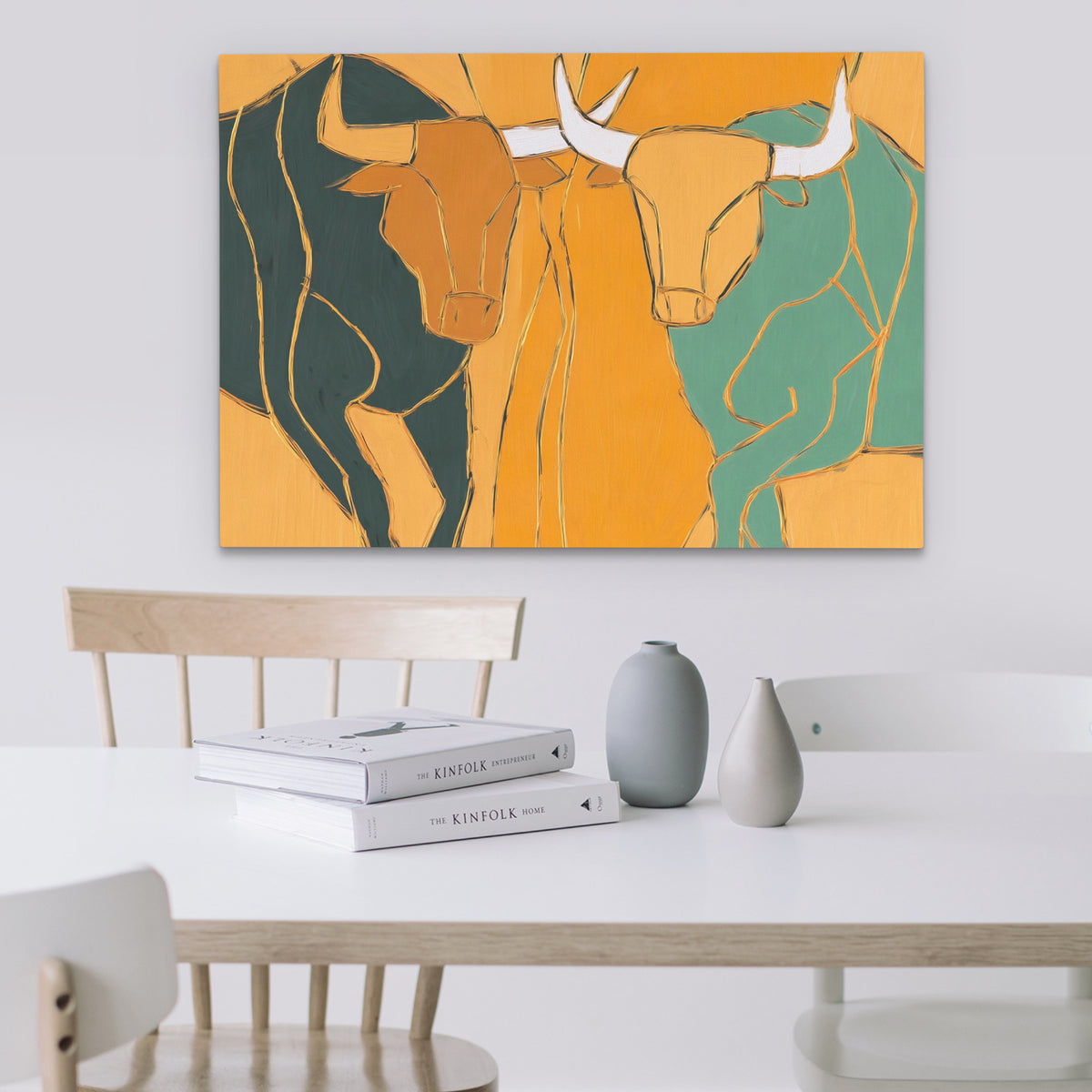 Bovine Celebration Trio - Luxury Wall Art