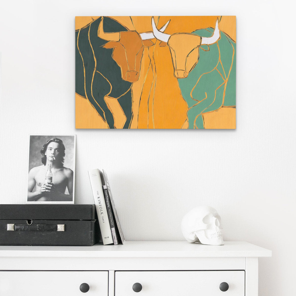 Bovine Celebration Trio - Luxury Wall Art