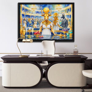 Bovine Golden Opera - Luxury Wall Art