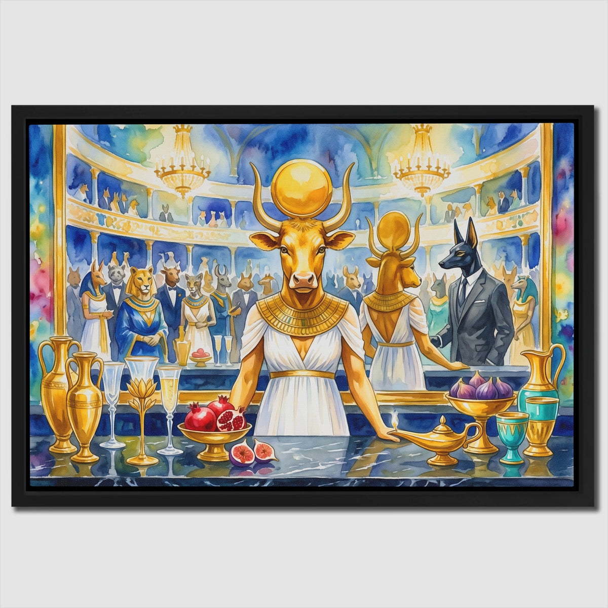 Bovine Golden Opera - Luxury Wall Art