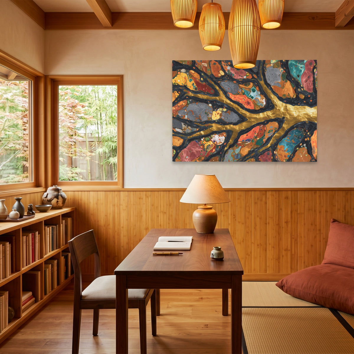 Branches Aged Splatter — Branches Aged Splatter Wood Minimalist Room Land 212