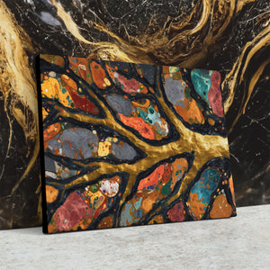Branches Aged Splatter — Branches Aged Splatter Against Wall4x5 3 4