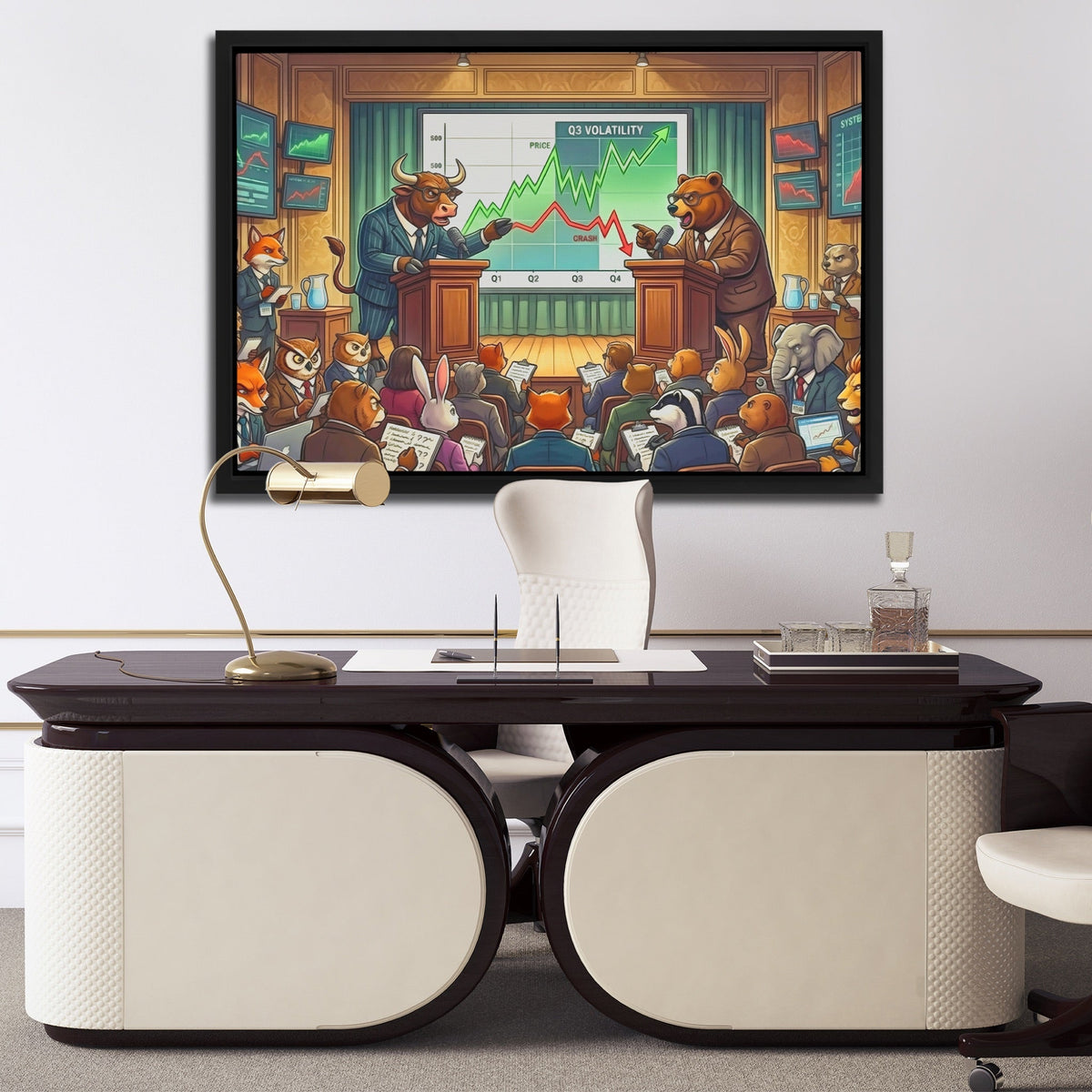 Brazen Bulls Debate - Luxury Wall Art