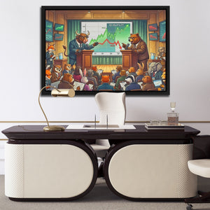 Brazen Bulls Debate - Luxury Wall Art